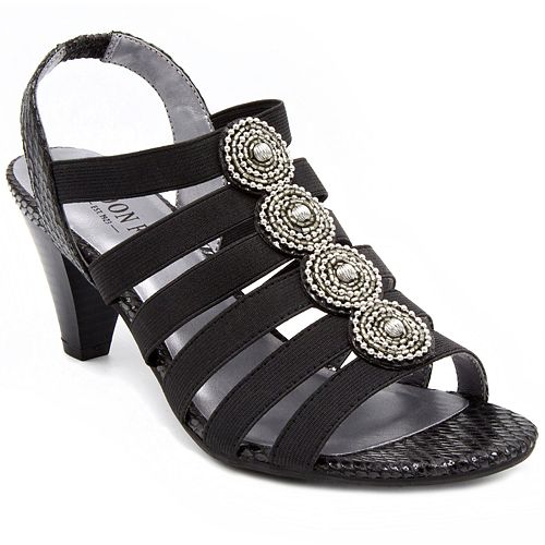 london fog silver sandals
