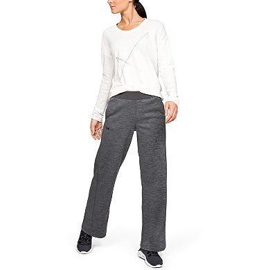 Women's Under Armour Fleece Open Hem Mid-Rise Sweatpants