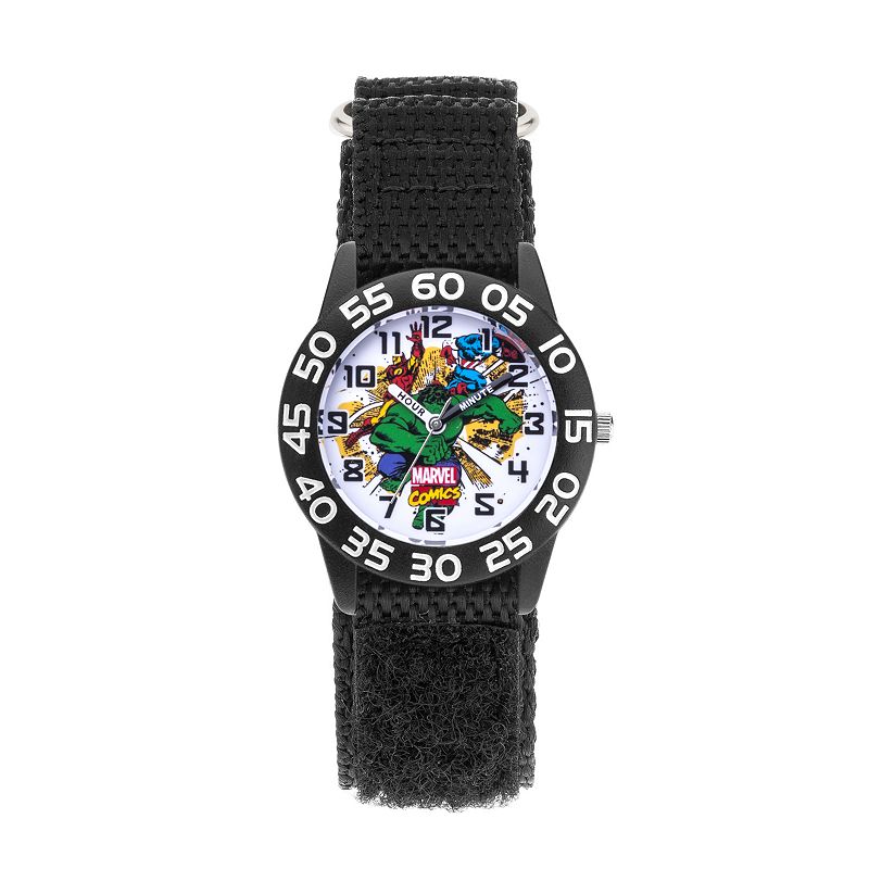 Marvel Comics Hulk Kids' Time Teacher Watch, Boy's, Size: Medium, Black