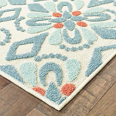 StyleHaven Belize Floral Dream Indoor Outdoor Rug