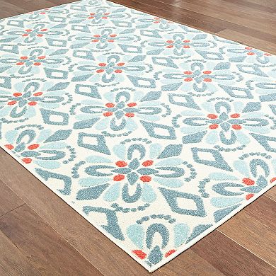 StyleHaven Belize Floral Dream Indoor Outdoor Rug