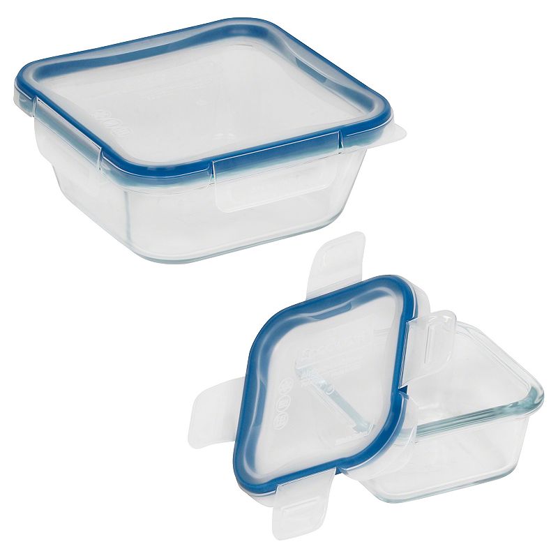 UPC 884408024345 product image for Snapware Total Solution 4-piece Glass Food Storage Container Set, Blue | upcitemdb.com