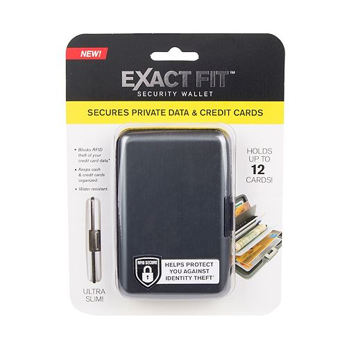 Men's Exact Fit RFID-Blocking Security Wallet