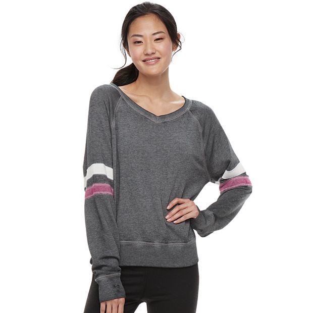 Varsity 2025 striped sweatshirt