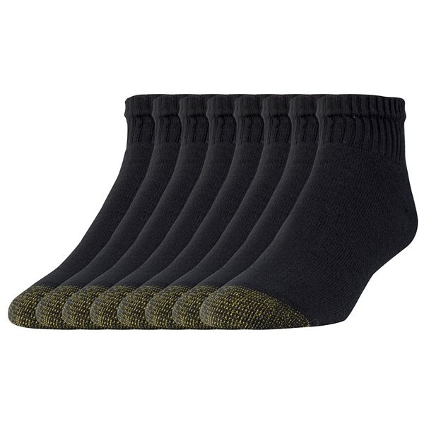 Men's GOLDTOE® 6+2 bonus pack Athletic Cushioned Cotton Quarter Socks