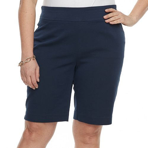Plus Size Croft & Barrow® Pull-On Bermuda Shorts