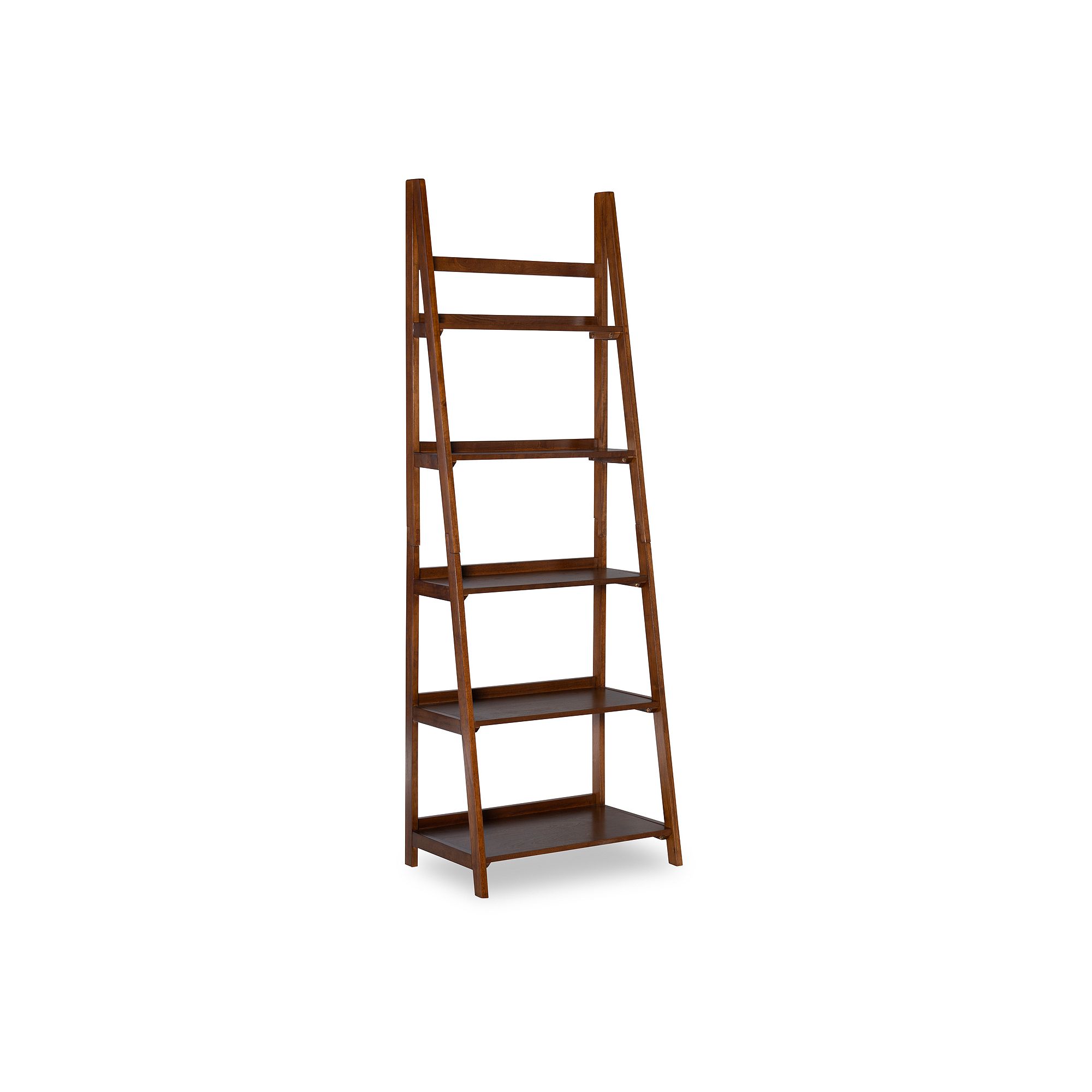 Linon Charlotte 5-Shelf Bookcase, Brown