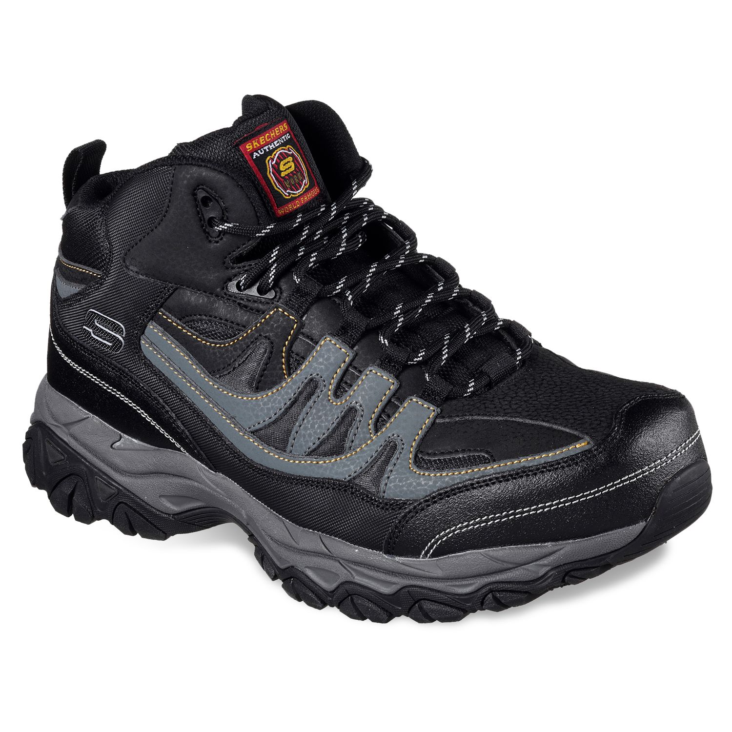 skechers mens work shoes steel toe