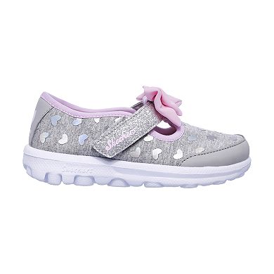 Skechers GOwalk Bitty Hearts Toddler Girls' Sneakers