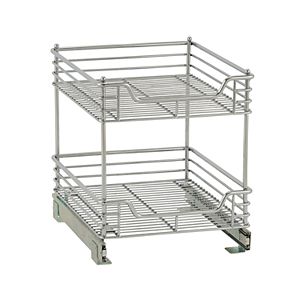 Household Essentials Glidez 2 Tier 11 5 Inch Wide Dual Sliding