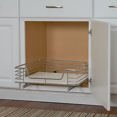 Household Essentials Design Trend Extended Depth 1-Tier 20-inch Wide Sliding Under Cabinet Organizer