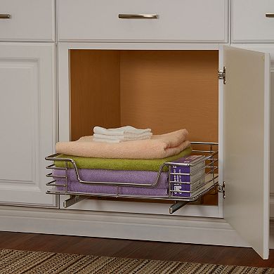 Household Essentials Design Trend Extended Depth 1-Tier 20-inch Wide Sliding Under Cabinet Organizer