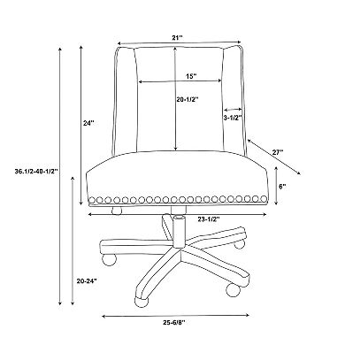 Linon Glasses Office Desk Chair