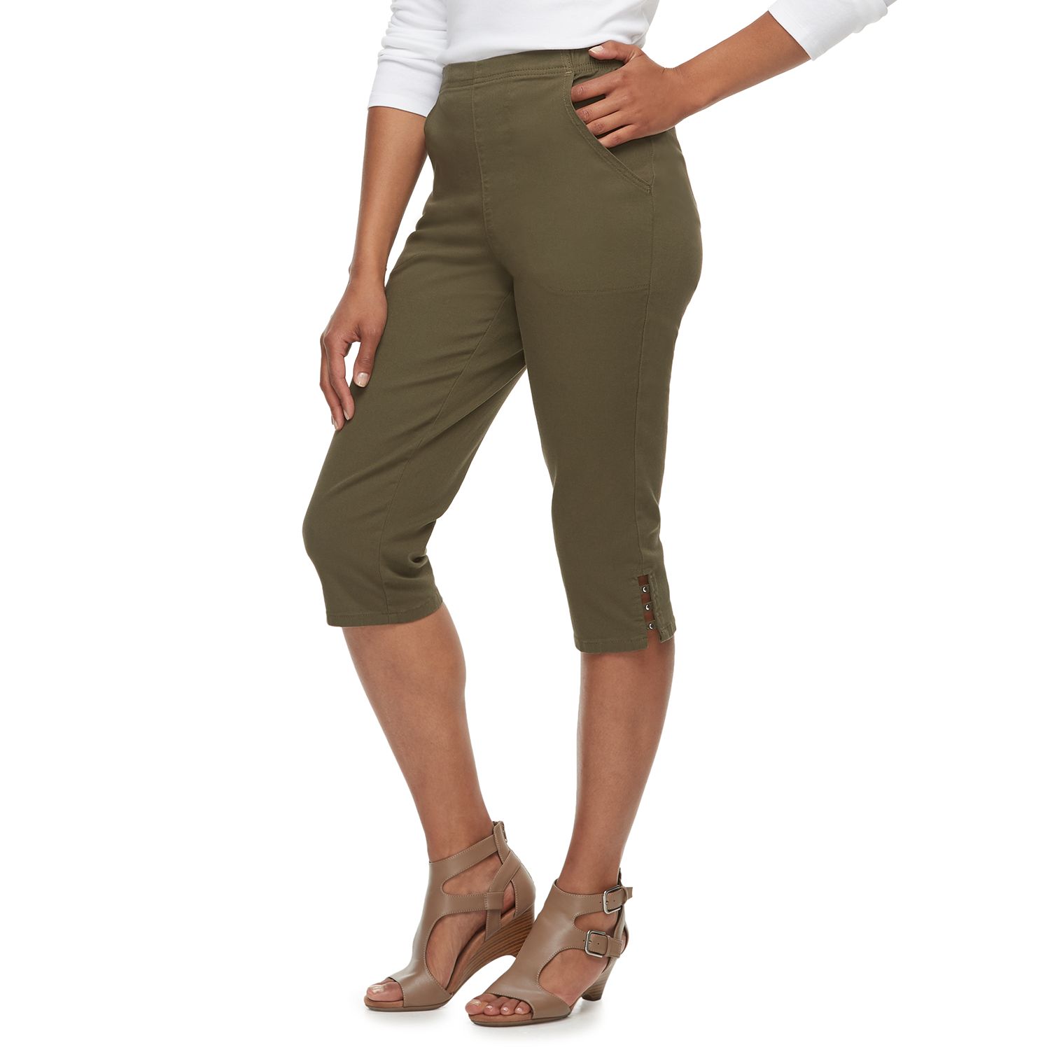 croft and barrow pull on capris