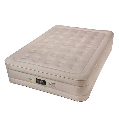 Serta 18in Queen Air Mattress & Internal Pump