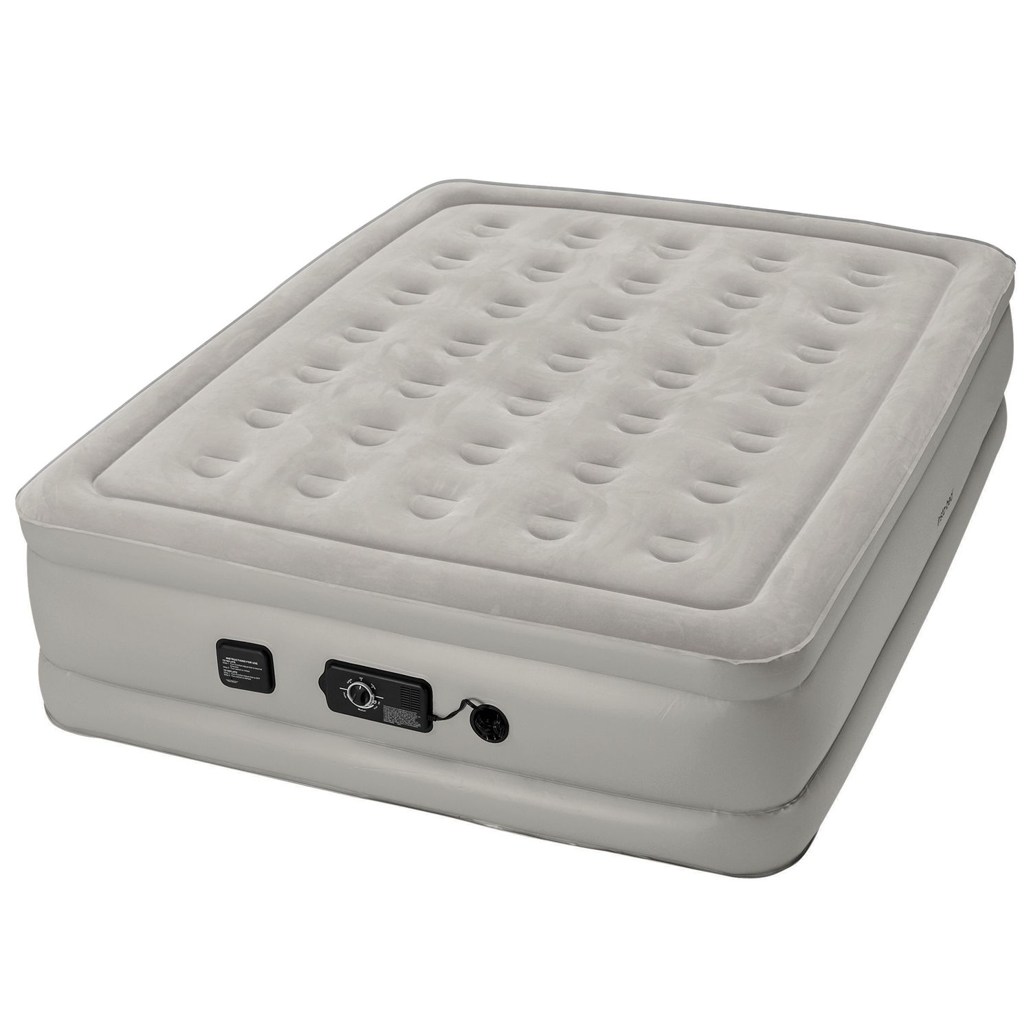 Insta-Bed Raised 19-in Queen Air Mattress & Internal Never Flat Pump