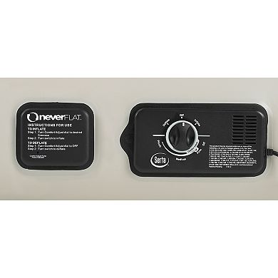 Serta Raised Pillowtop Never Flat 18-inch Queen Airbed