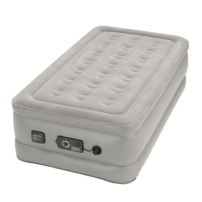 Insta Bed Raised 18 In Twin Air Mattress Internal Never Flat Pump