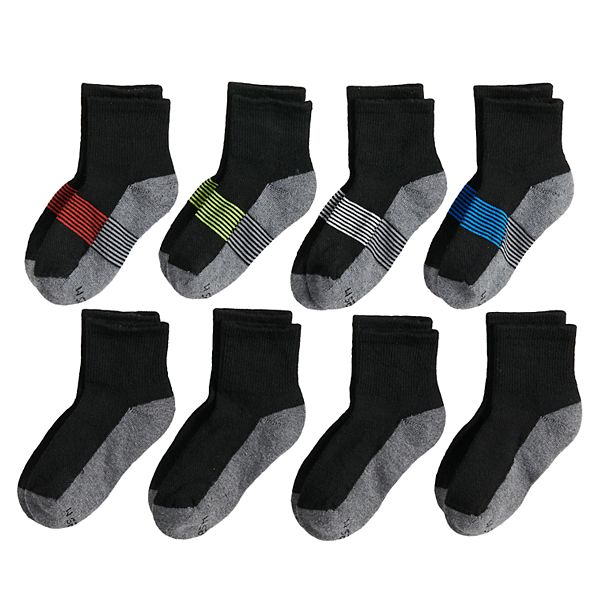 Boys Hanes Ultimate® 8-pack Ankle Socks