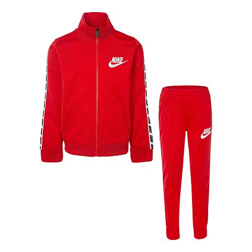Boys 4-7 Nike Block Taping Mock Layer Zip Jacket & Jogger Pants Set