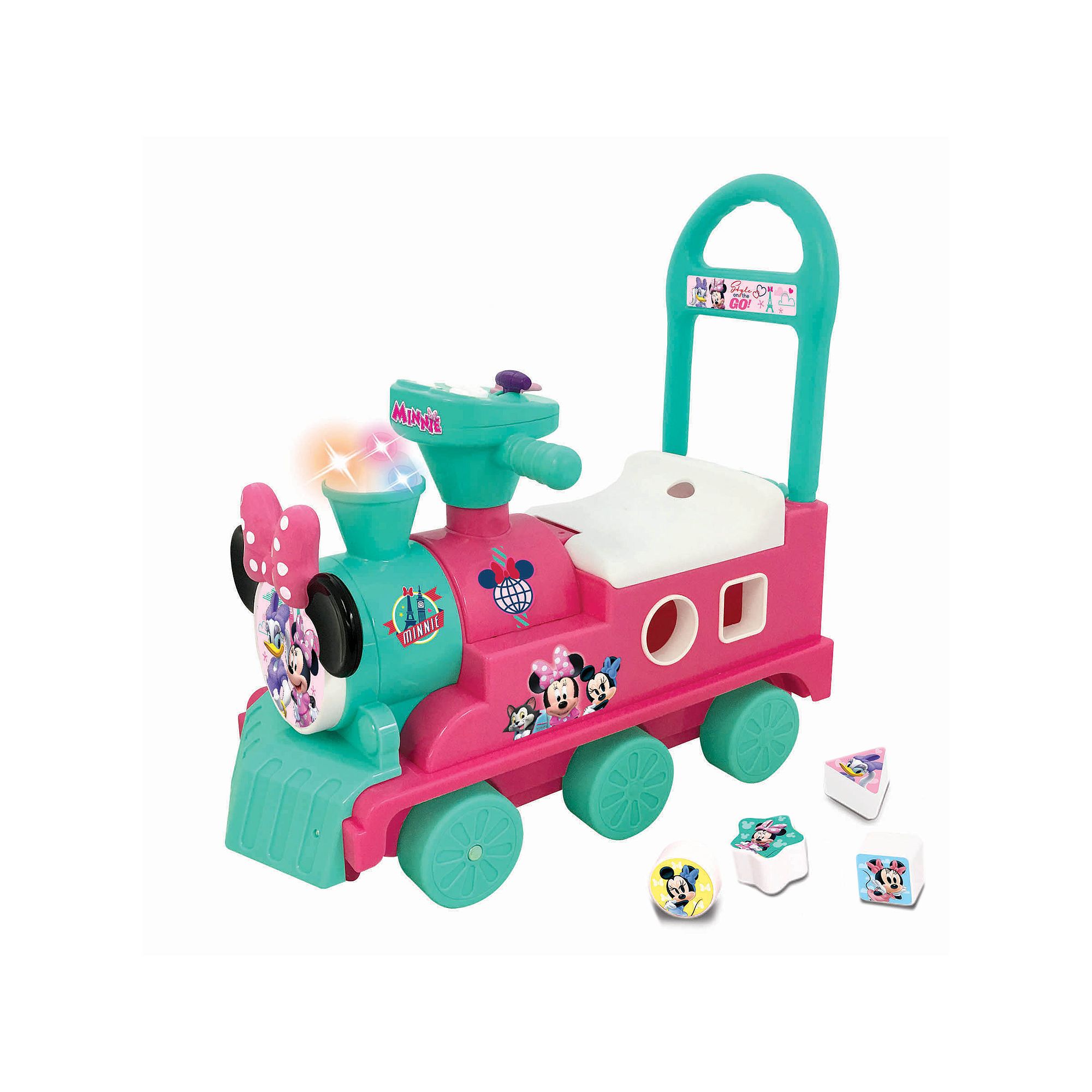 Disneys Minnie Mouse Play n Sort Activity Train Ride-On Vehicle by Kiddie