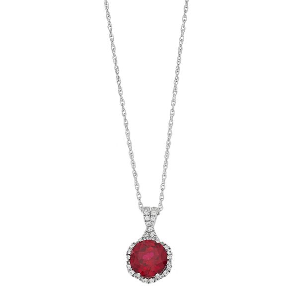 Ruby on sale necklace kohls