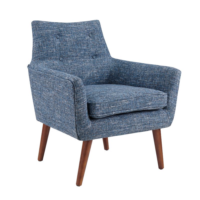 Linon Ava Tufted Accent Chair, Blue