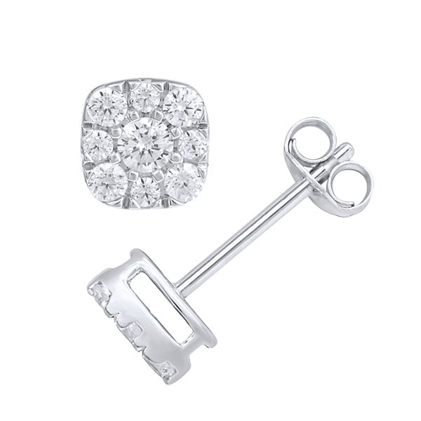 Kohls princess sale cut diamond earrings