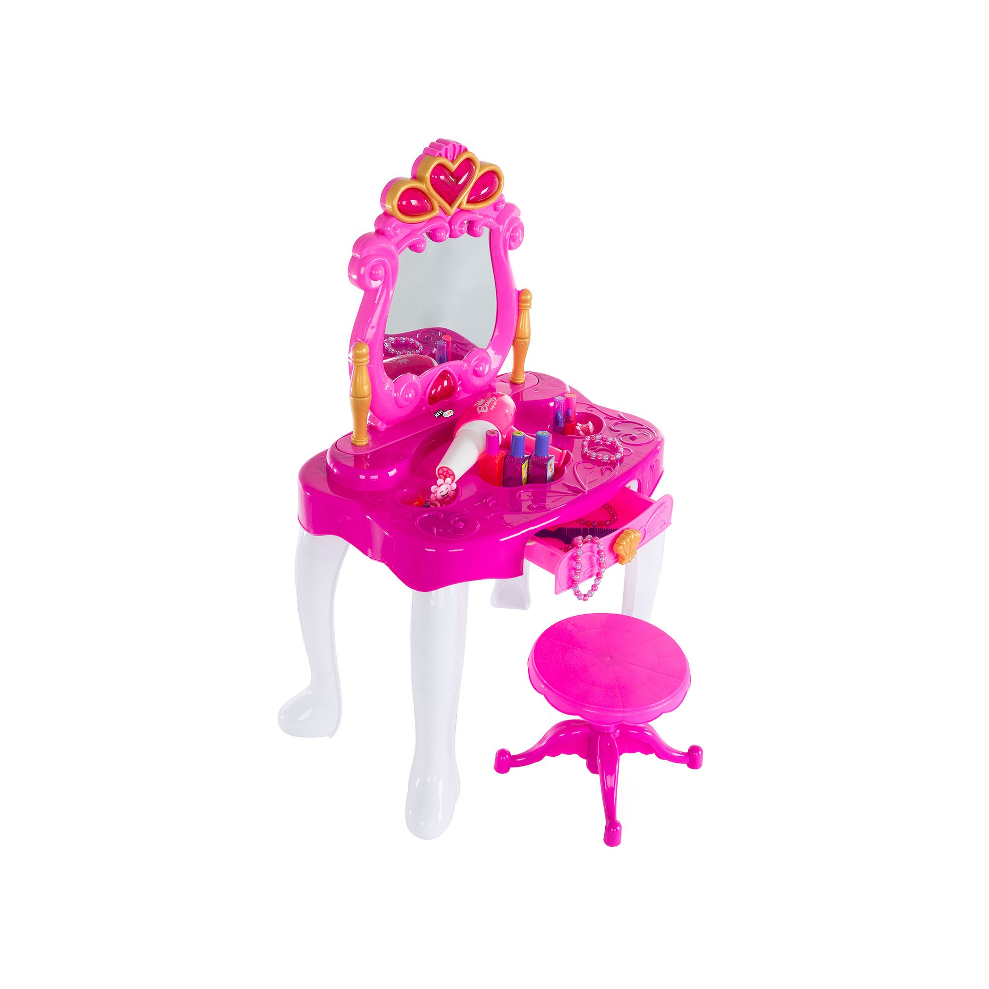 Hey! Play! Pretend Play Princess Vanity Set, Multicolor