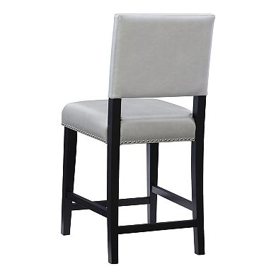 Linon Blake Faux-Leather Counter Stool