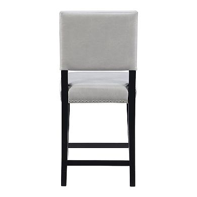 Linon Blake Faux-Leather Counter Stool