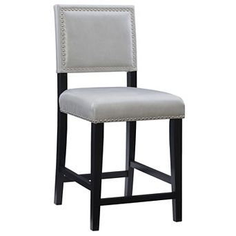 Linon Blake Faux-Leather Counter Stool