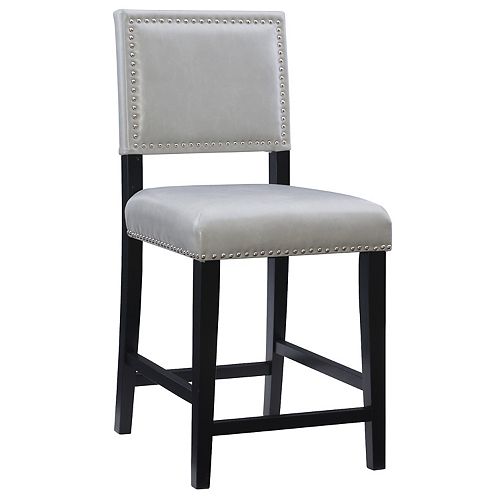 Linon Blake FauxLeather Counter Stool