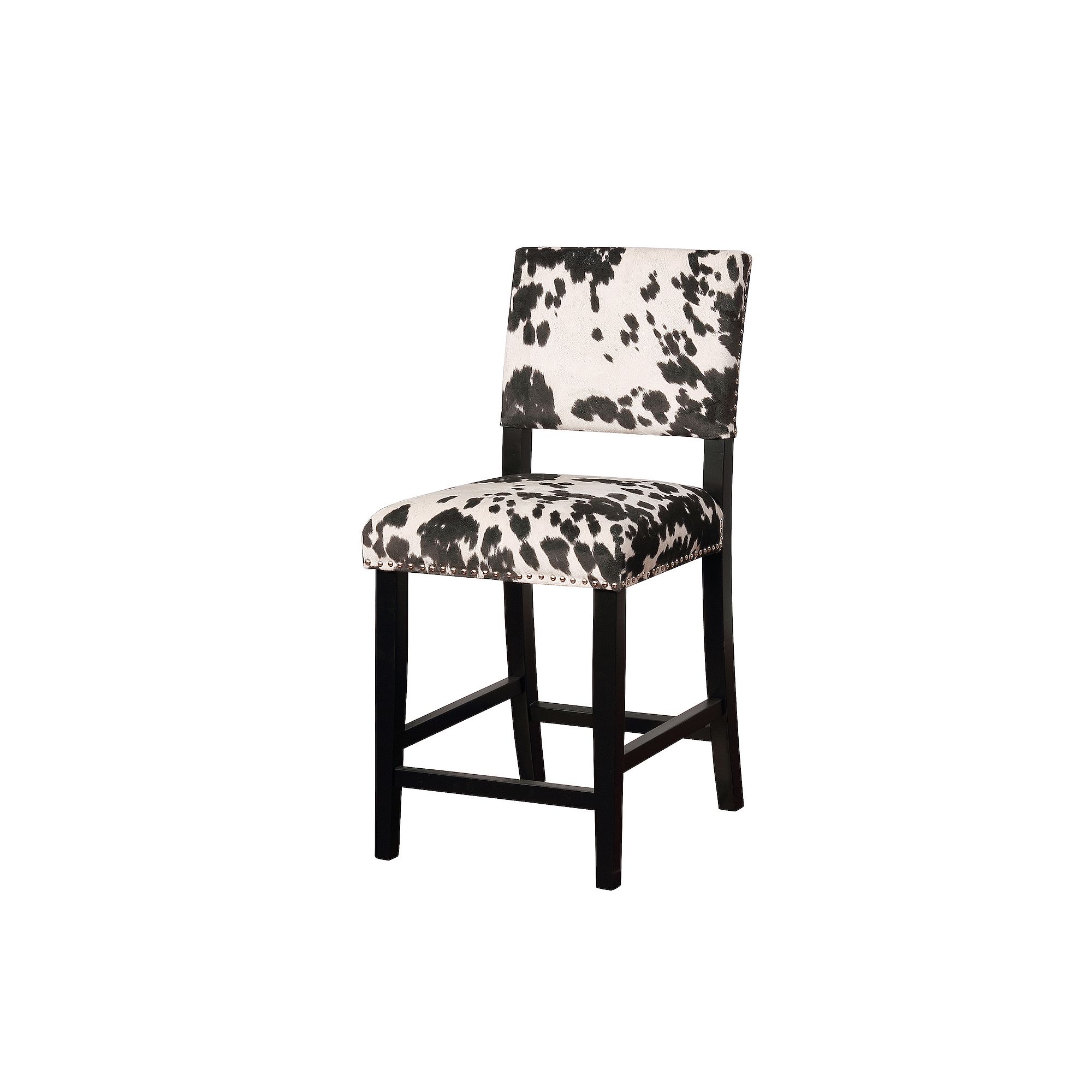 Linon Clayton Counter Stool, Black  Print