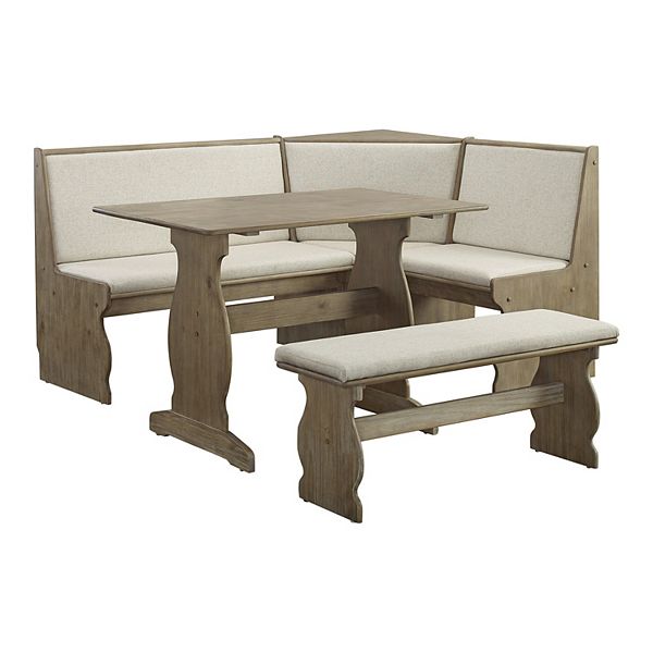 Olivia 3 piece best sale breakfast nook dining set