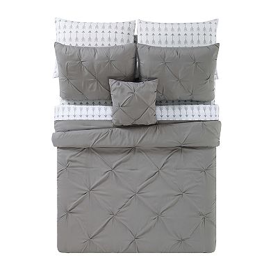 Truly Soft Arrow Pleated Comforter Bedding Set