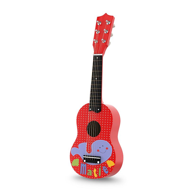 Hey! Play! 6-String Acoustic Toy Guitar, Multicolor