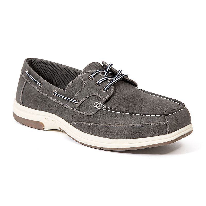 Deer Stags Mitch Mens Boat Shoes, Size: Medium (9.5), Grey