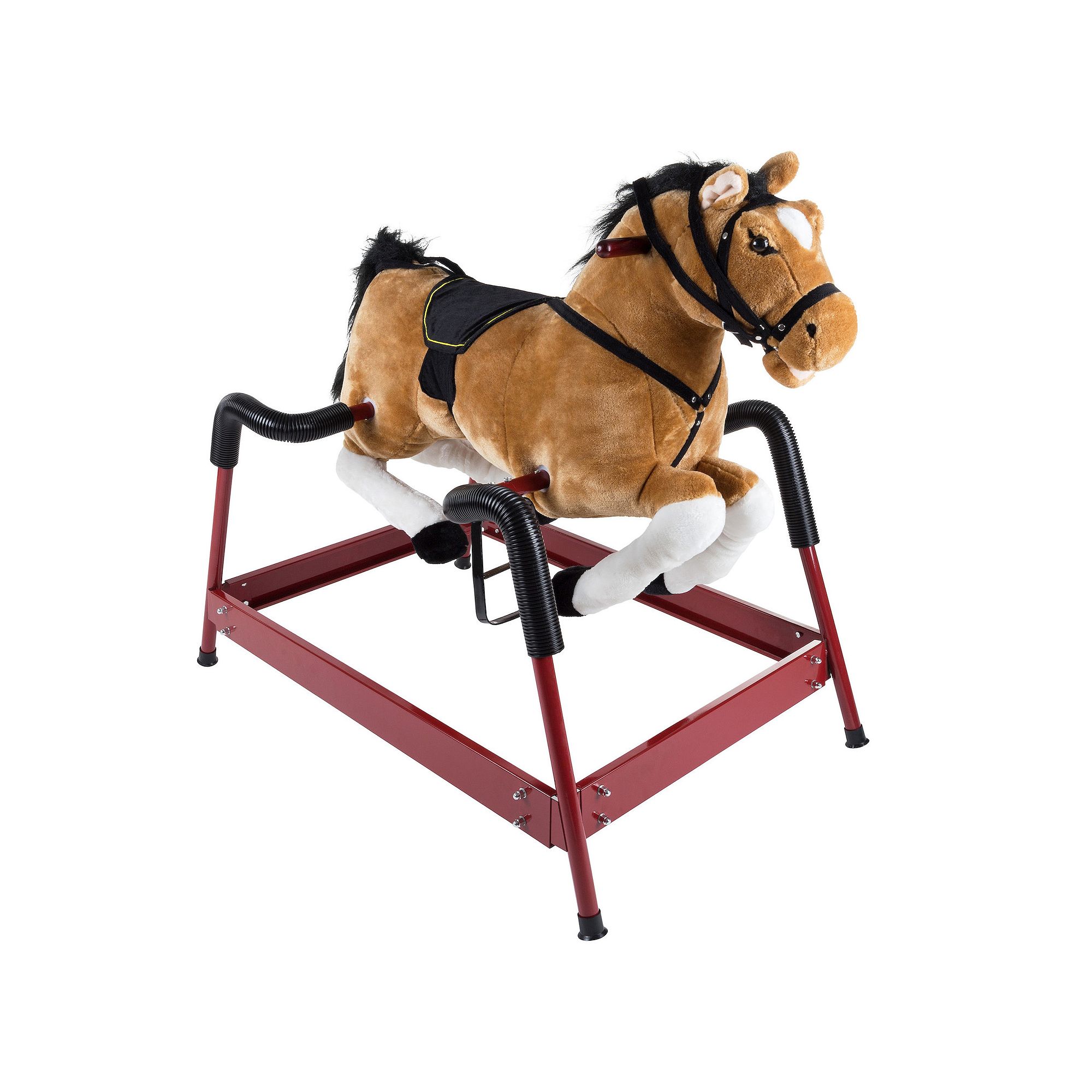 Happy Trails Spring Rocking Horse Ride-On, Brown