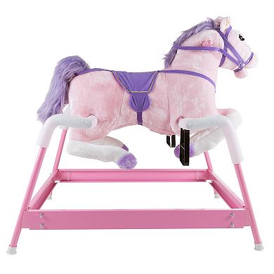 Happy Trails Pink Spring Rocking Horse Ride-On