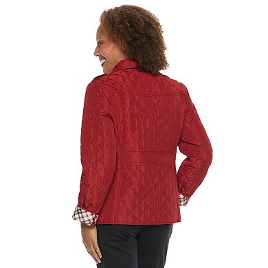Petite Croft & Barrow® Quilted Button-Front Jacket
