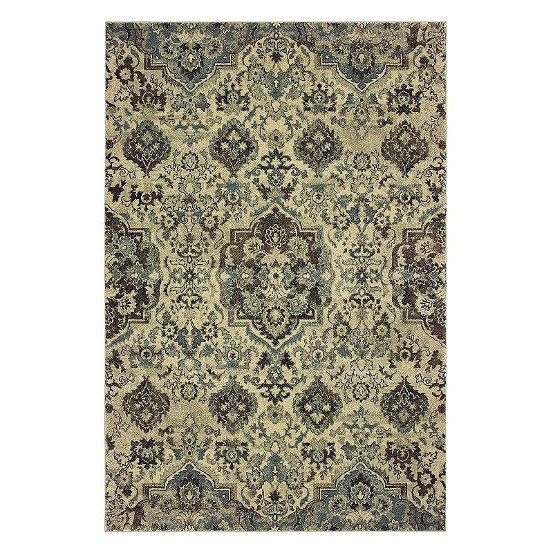 StyleHaven Revere Updated Classics Floral Rug, White, 6.5X9.5 Ft