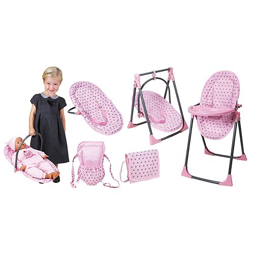 Lissi Baby Doll 6 In 1 Convertible Highchair Play Set
