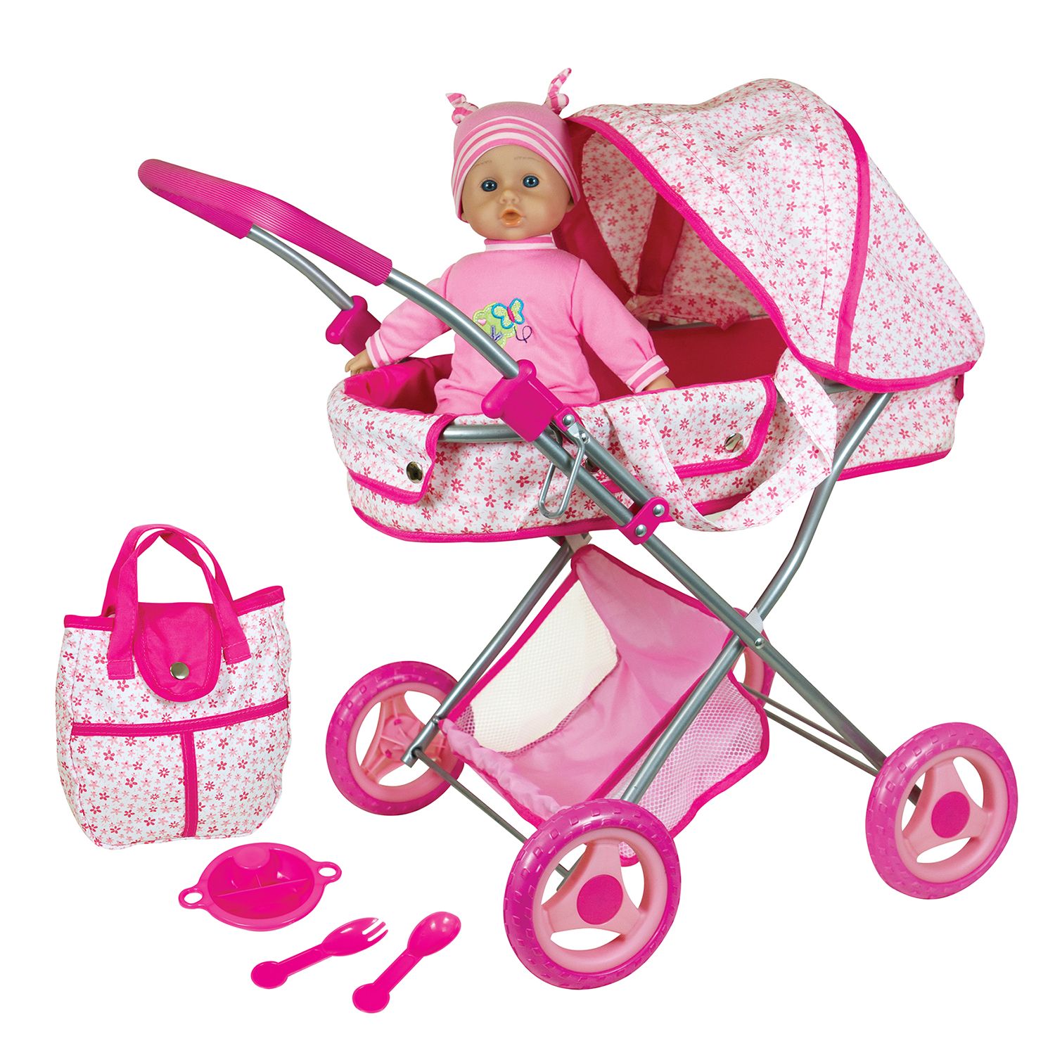 doll with stroller set