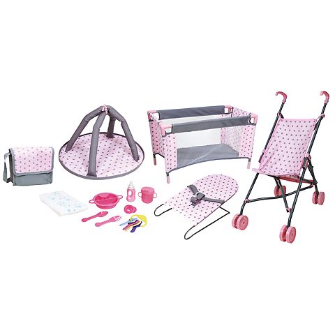 Детские куклы Lissi 5 pc Baby Doll Deluxe Nursery Play Set