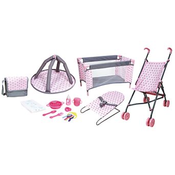 Lissi 5 pc Baby Doll Deluxe Nursery Play Set