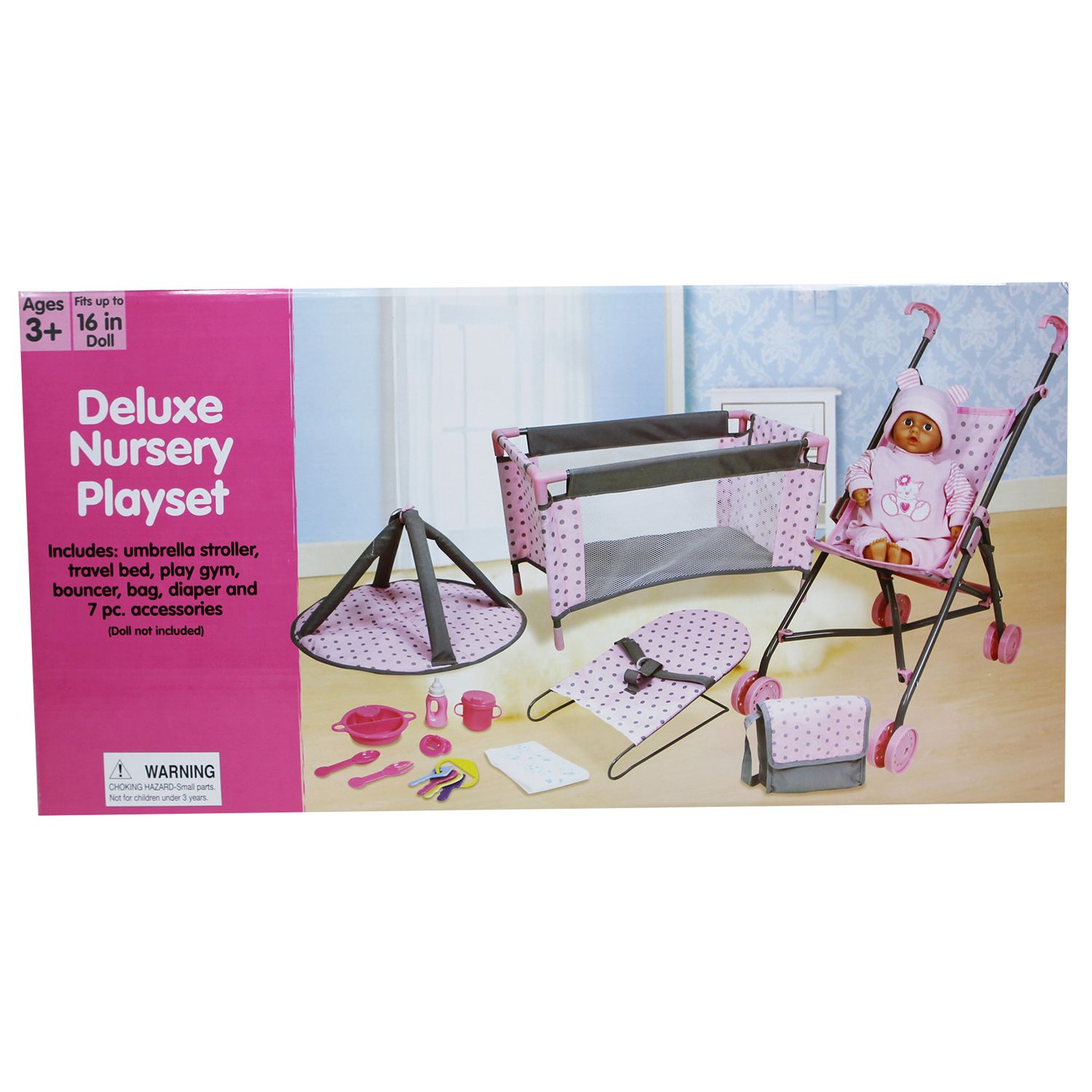 Детские куклы Lissi 5 pc Baby Doll Deluxe Nursery Play Set — фото 2