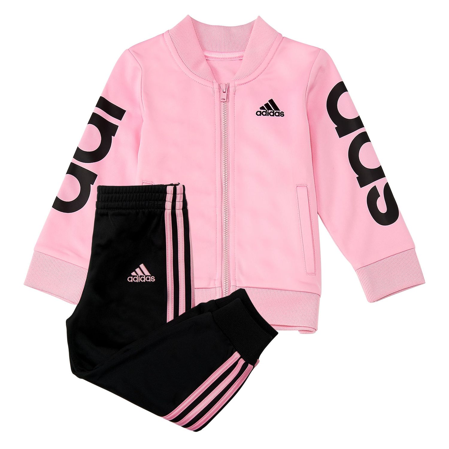 baby pink adidas track jacket