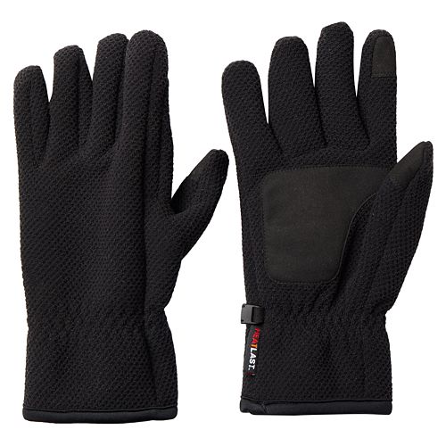 Men's Heat Last Textured Fleece Gloves