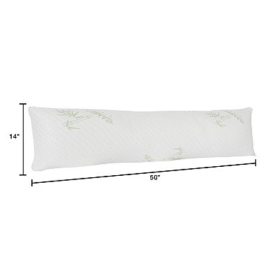Portsmouth Home Charcoal Infused Memory Foam Body Pillow